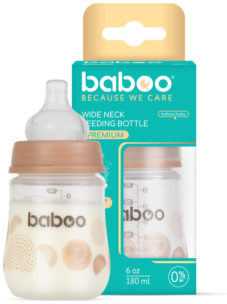 Бутылочка Baboo 3-010 150 мл бежевый купить,NaN