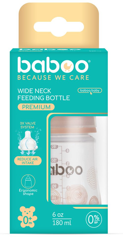 Бутылочка Baboo 3-010 150 мл бежевый купить,NaN