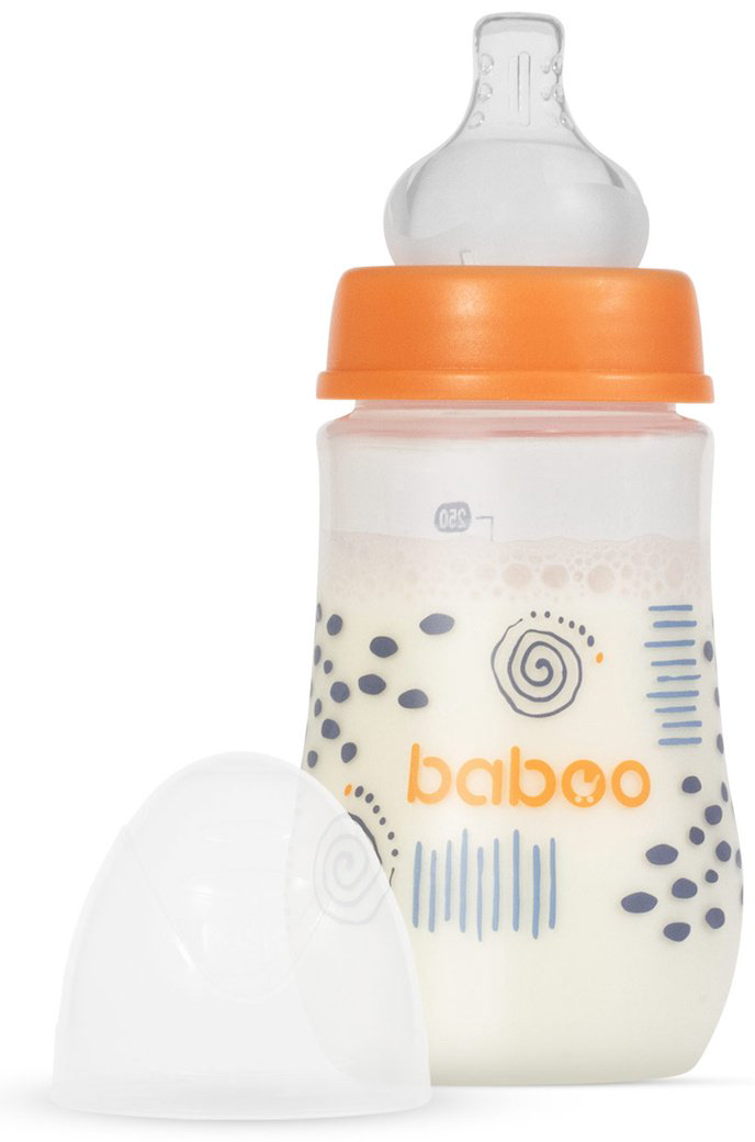 Бутылочка Baboo 3-013 250 мл оранжевый купить,NaN