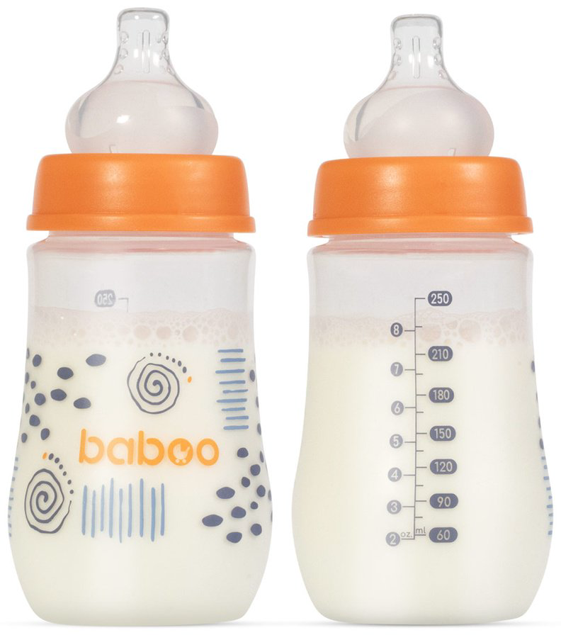 Бутылочка Baboo 3-013 250 мл оранжевый купить,NaN