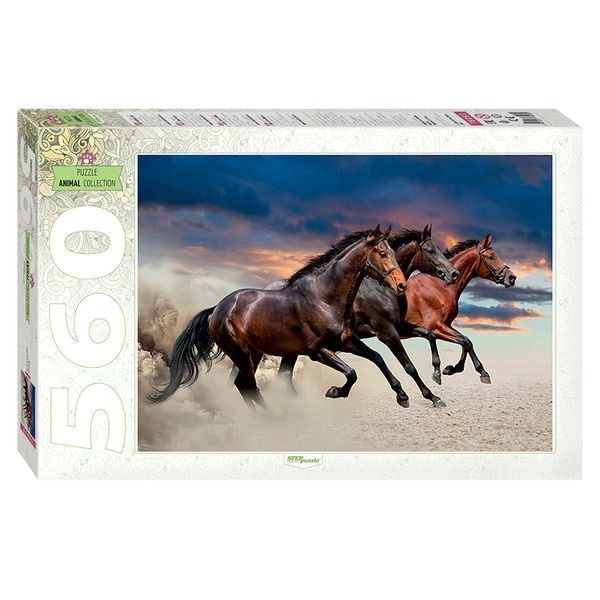 Пазлы Step Puzzle Лошади 560 элементов купить,NaN