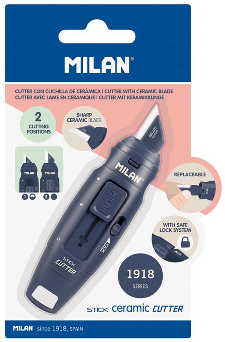 Канцелярский нож Milan BWM10348B синий купить,0