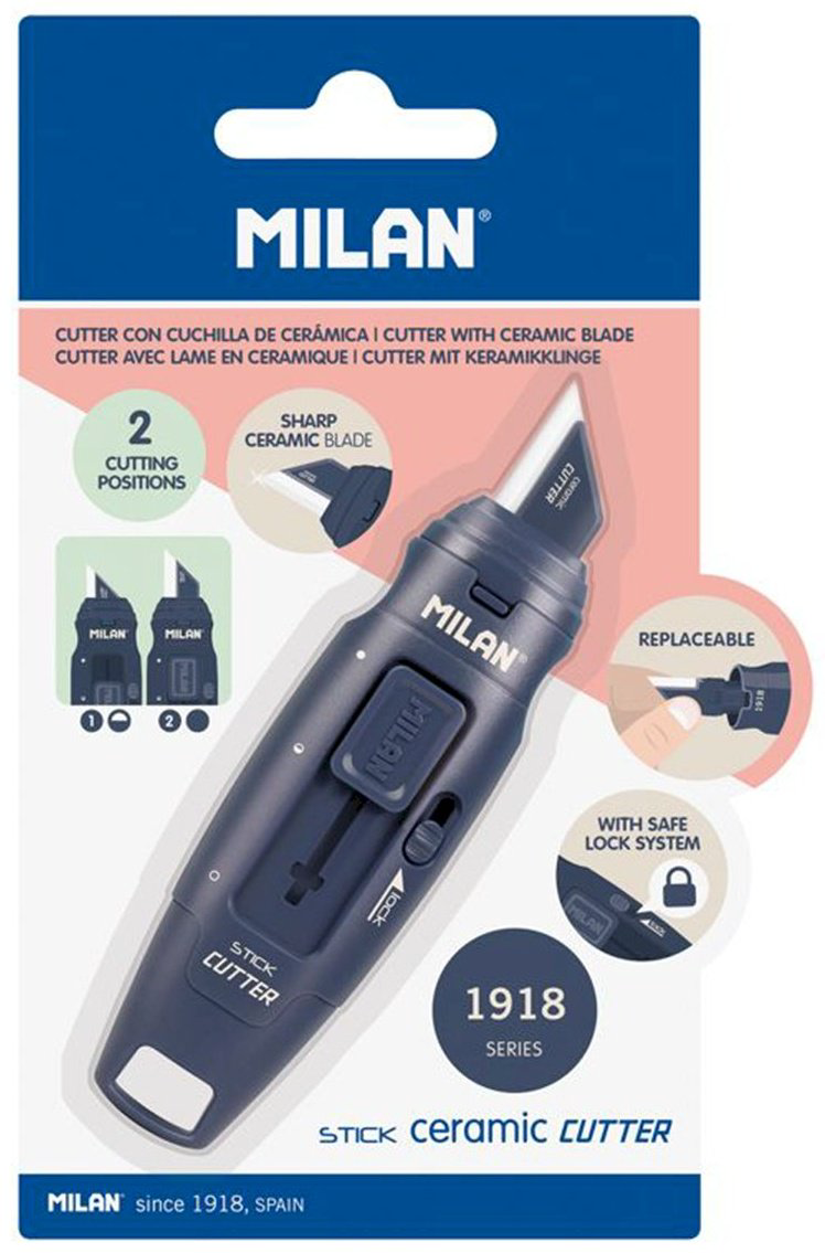 Канцелярский нож Milan BWM10348B синий купить,NaN