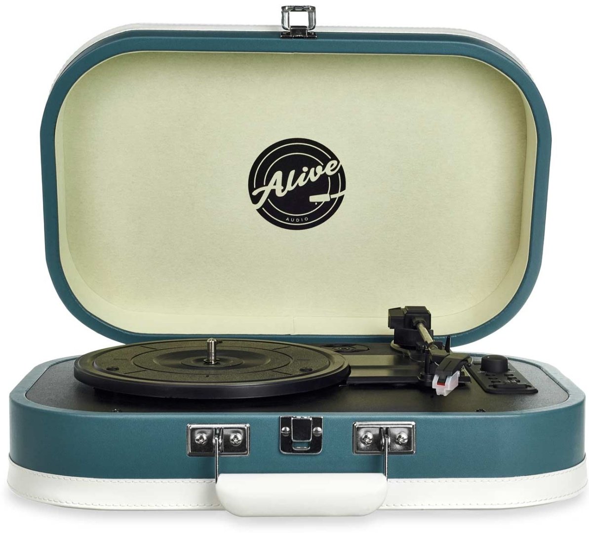 Виниловый проигрыватель ALIVE AUDIO VINTAGE Cold Wave синий