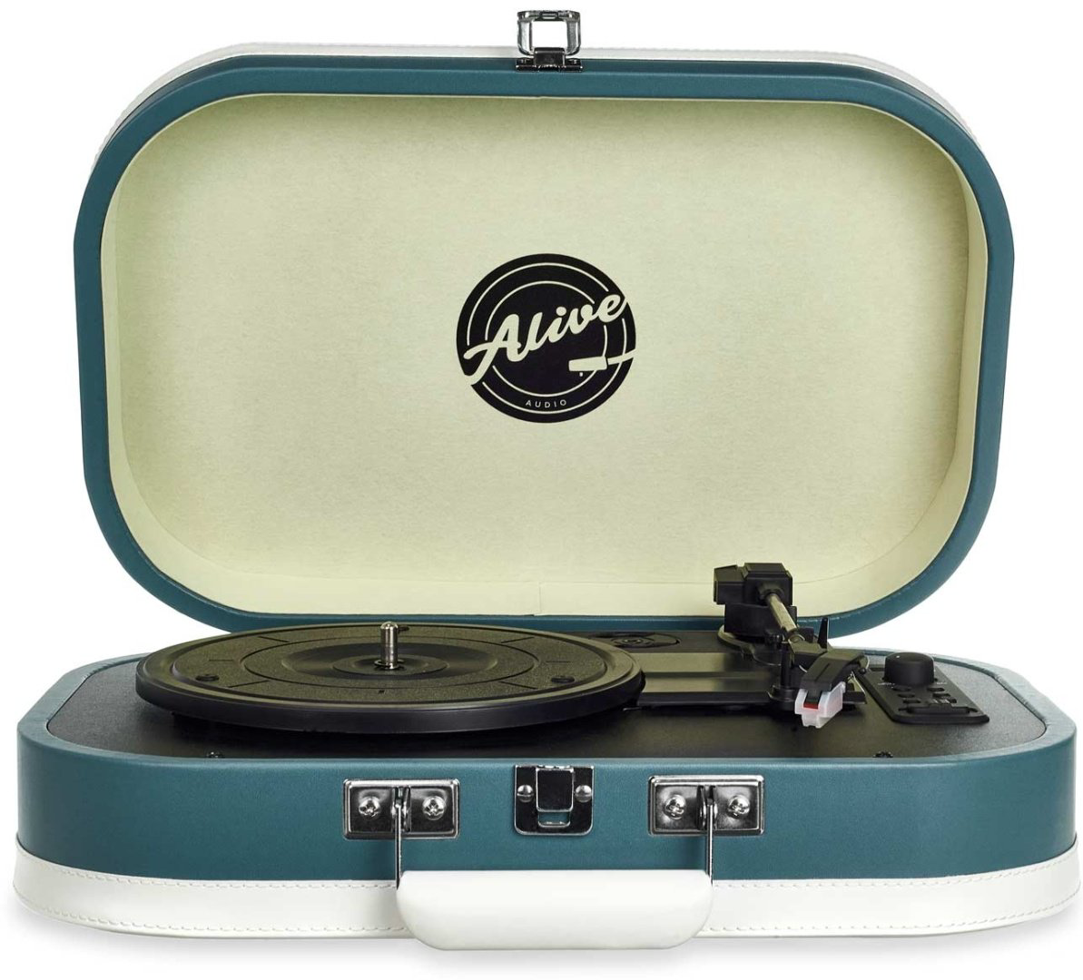 Виниловый проигрыватель ALIVE AUDIO VINTAGE Cold Wave синий купить,NaN