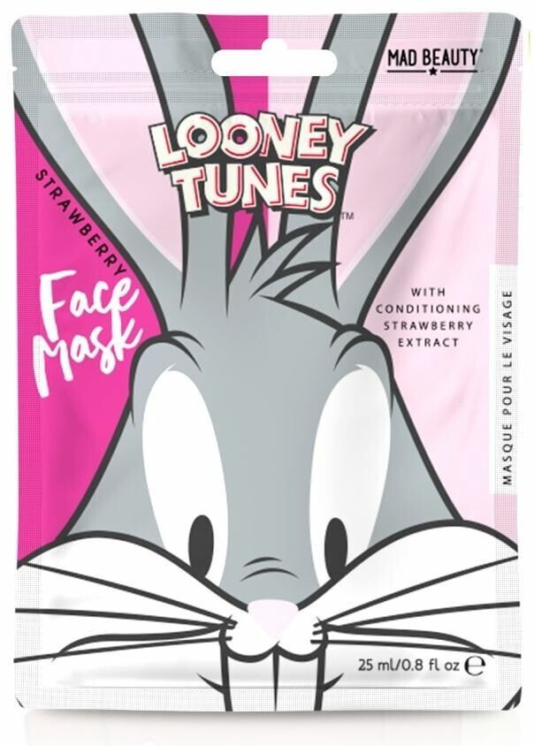 Маска для лица Mad Beauty тканевая Looney Tunes Bugs Bunny 1 шт купить,NaN