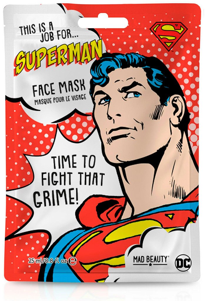 Маска для лица Mad Beauty тканевая DC Superman 1 шт