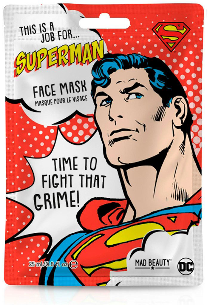 Маска для лица Mad Beauty тканевая DC Superman 1 шт купить,NaN