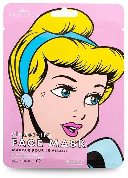 Маска для лица Mad Beauty тканевая Disney Pop Princess Cinderella 1 шт
