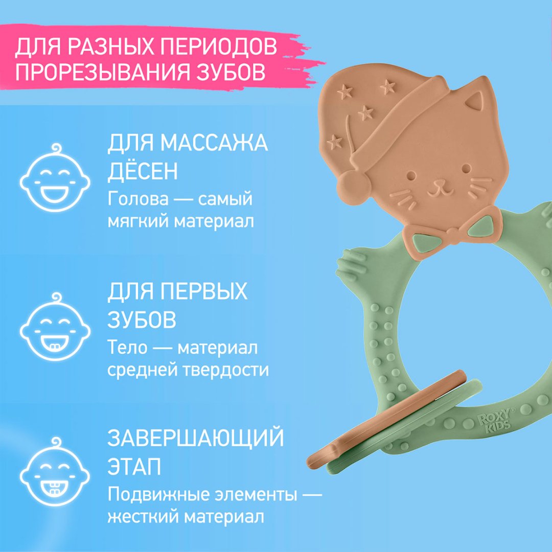 Прорезыватель Roxy RMT-006, 1 шт, мультиколор купить,0