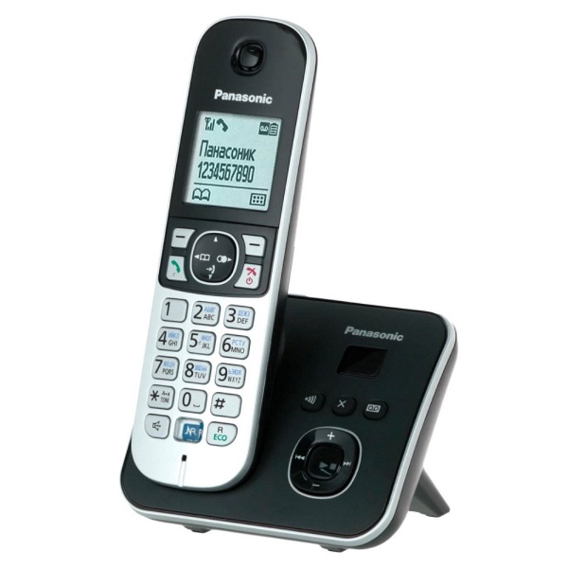 Радиотелефон Panasonic KX-TG6821RUB черный купить,NaN