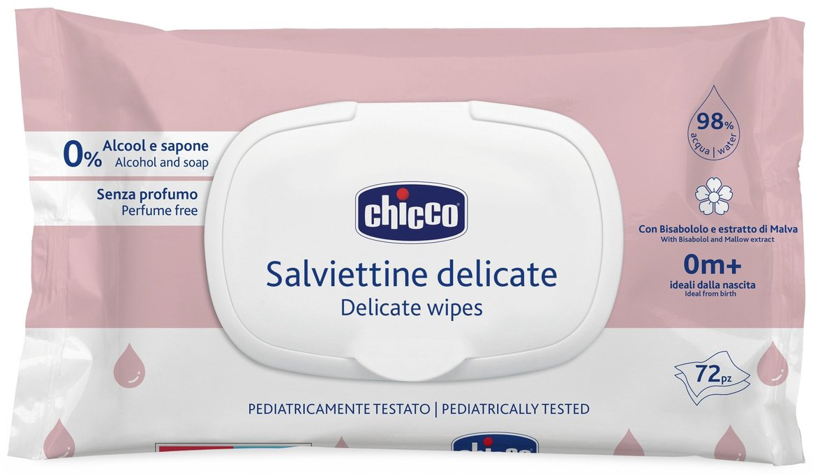 Детские влажные салфетки Chicco 00012050600000 72 шт купить,NaN