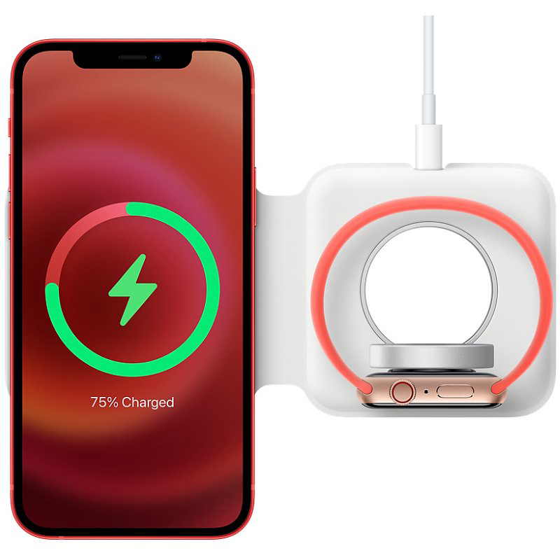 Зарядное устройство Apple MagSafe Duo Charger MHXF3ZM/A белое купить,96990