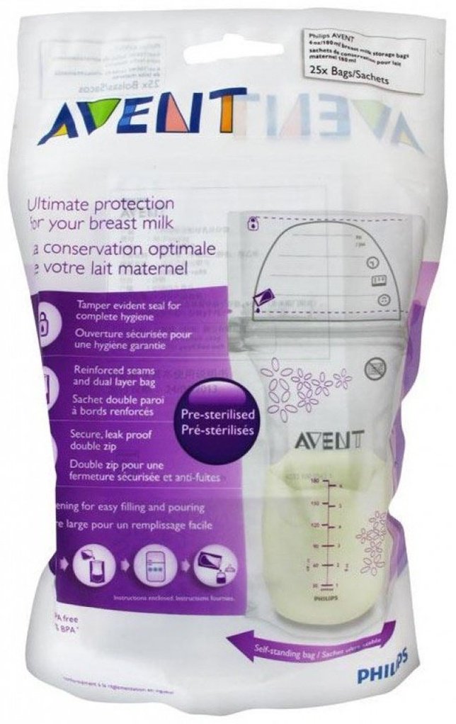 Пакет Philips Avent SCF603/25, объём 180 мл, 25 шт - ForteMarket Пакет Philips Avent SCF603/25, объём 180 мл, 25 шт купить,0
