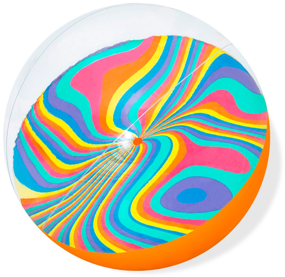Мяч Bestway Tie-Dye Twist радужный