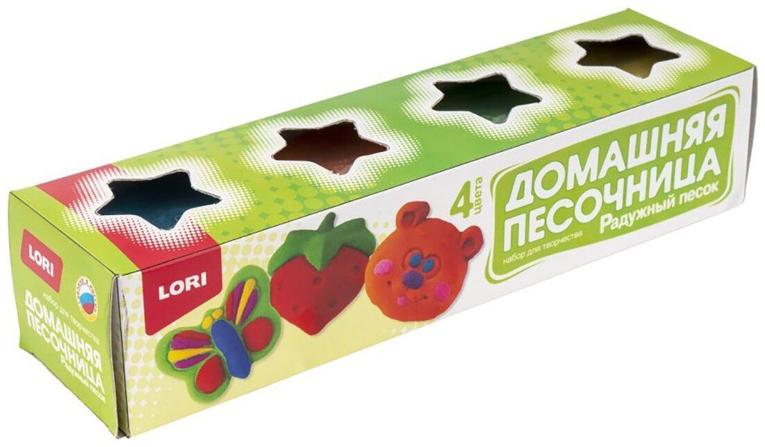 LORI Радужный песок Пт-017 4 цв.х140 гр. купить,NaN