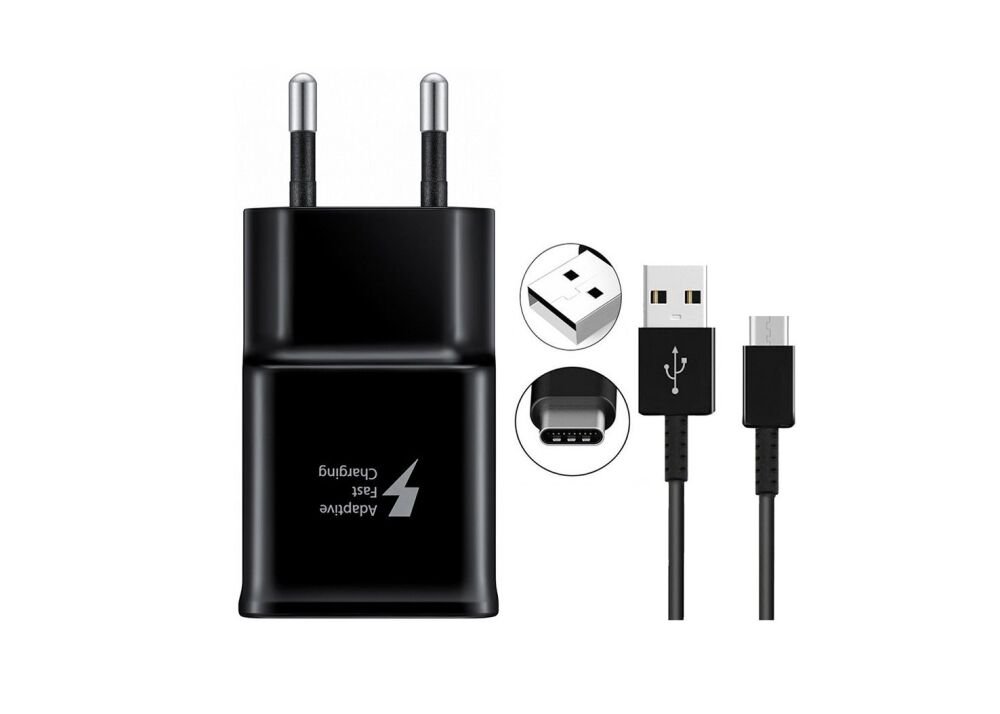 Зарядное устройство Samsung EP-TA20EBECGRU черное