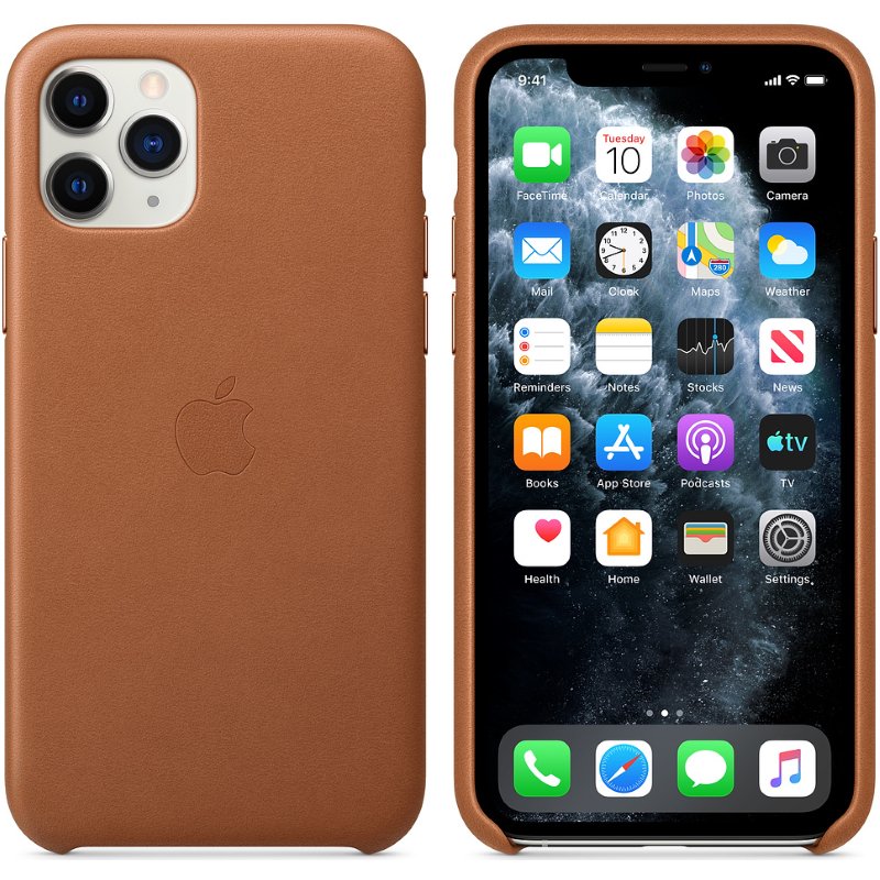 Чехол Apple Leather Case для iPhone 11 Pro MWYD2ZM/A коричневый купить,NaN