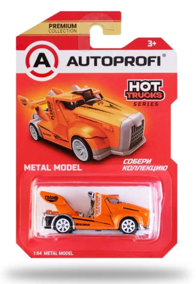 Машинка Autoprofi HOT TRUCKS TRU-005 OR оранжевый 