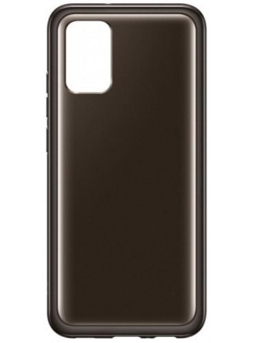 Чехол Samsung Soft Clear Cover для Galaxy A02S EF-QA025TBEGRU черный