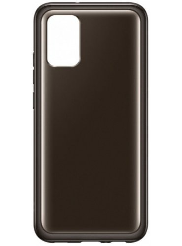 Чехол Samsung Soft Clear Cover для Galaxy A02S EF-QA025TBEGRU черный