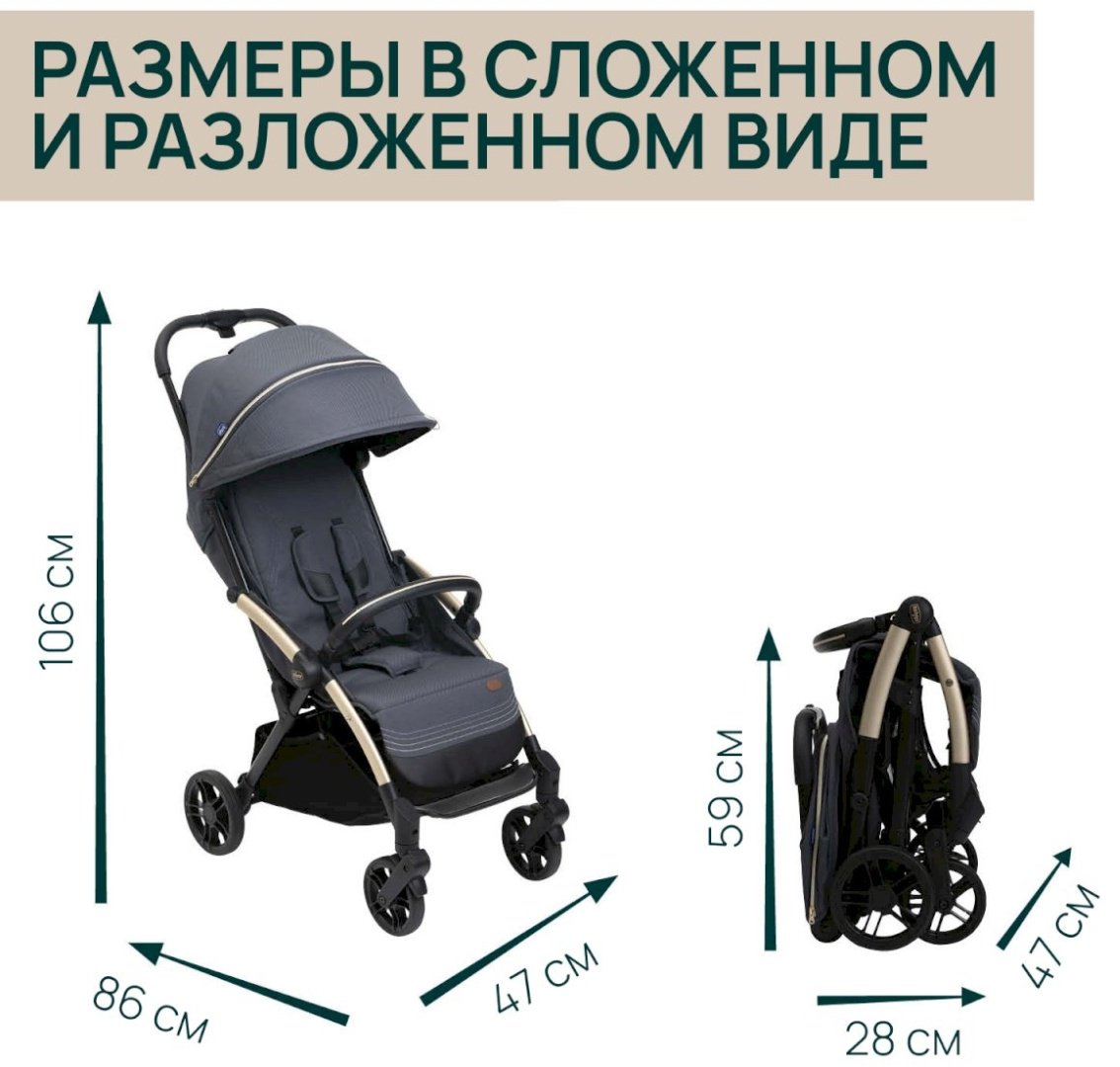 Коляска прогулочная Chicco Goody XPlus, темно-серый - ForteMarket Коляска прогулочная Chicco Goody XPlus, темно-серый купить,0