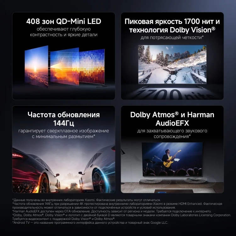 Телевизор Xiaomi S Pro 2026 L55MB-SRU Mini LED 4K 55" Black
