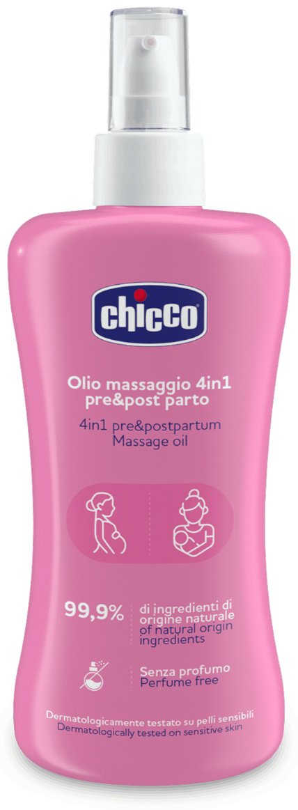 Chicco Масло массажное 4в1 от растяжек масло 200 мл купить,0