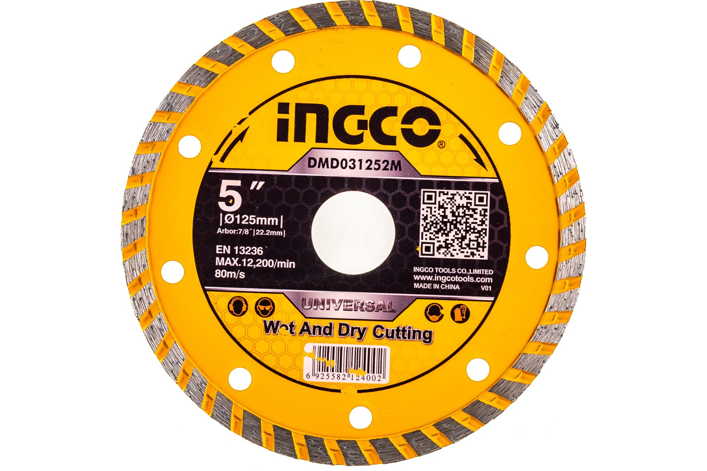 Диск алмазный INGCO TURBO DMD031252 125х22мм 