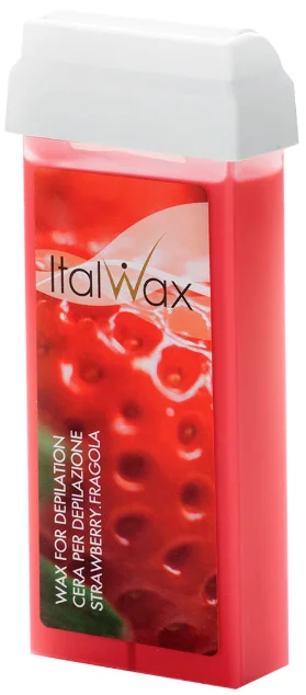 Воск для депиляции Italwax Strawberry средняя в картридже 100 мл