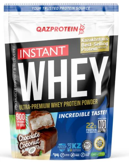 Протеин Qazprotein Instant WHEY 900г Шоколад с кокосом (4041)