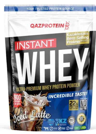 Протеин Qazprotein Instant WHEY 900г Латте со льдом (3754)