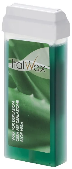 Воск для депиляции Italwax Aloe Vera средняя в картридже 100 мл
