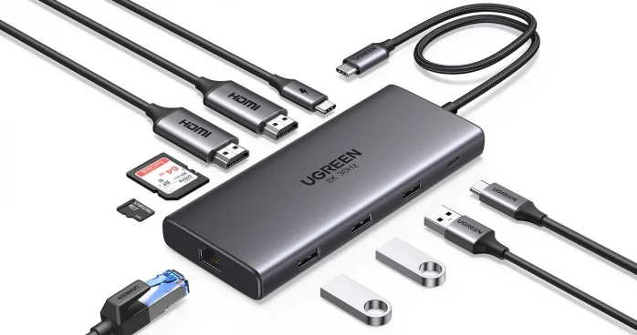 Док-станция Ugreen CM639 45380 серый купить,NaN