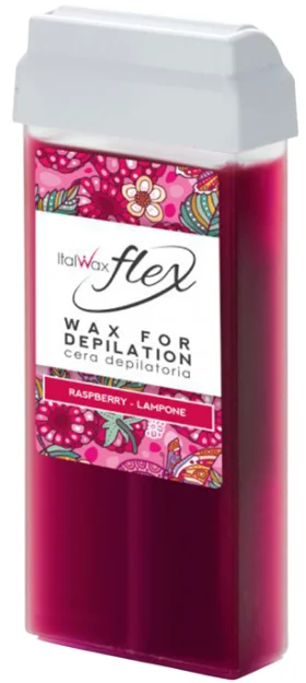 Воск для депиляции Italwax Flex Raspberry средняя в картридже 100 мл