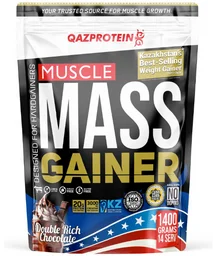 Гейнер Qazprotein Muscle Mass Gainer двойной шоколад 1.4 кг