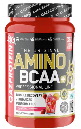 Аминокислотный комплекс Qazprotein Amino BCAA+ Клубника 360г (3617)