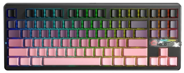 Клавиатура Aula F87 Pro V2 Pink Gradient