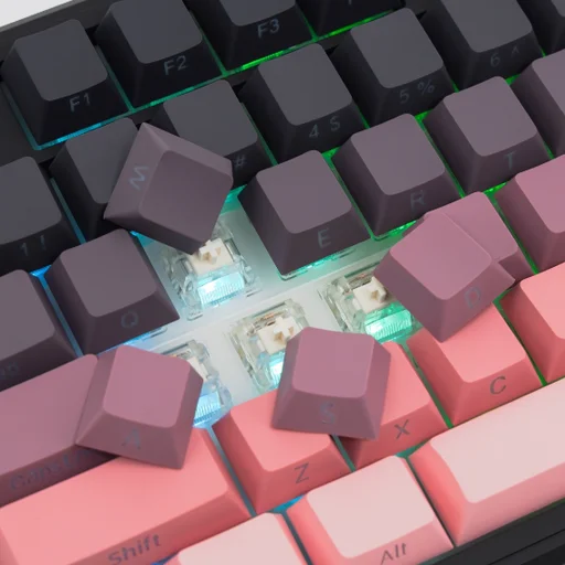Клавиатура Aula F87 Pro V2 Pink Gradient