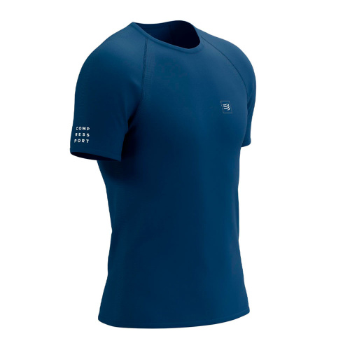 Футболка Compressport Training SS AM00157B синяя M купить,NaN