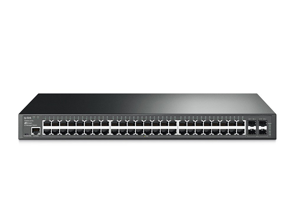 Коммутатор TP-Link T2600G-52TS черный