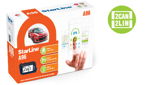 Автосигнализация StarLine A96 2CAN+2LIN темно-синяя купить,NaN