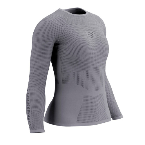 Футболка с длинным рукавом Compressport On/Off Base Layer серая L купить,NaN