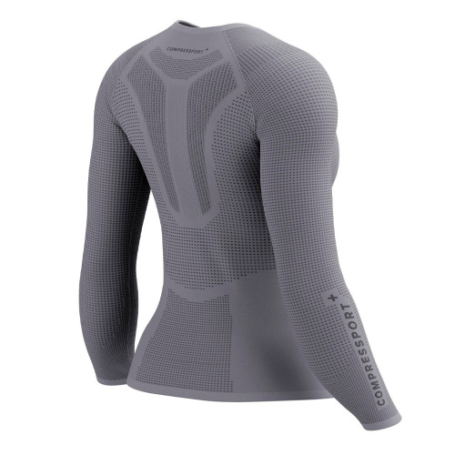 Футболка с длинным рукавом Compressport On/Off Base Layer серая L купить,NaN