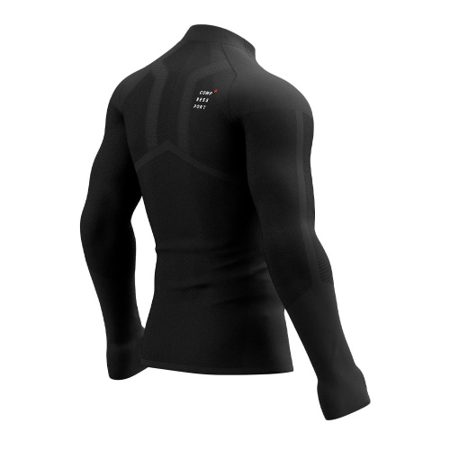 Футболка с длинным рукавом Compressport Trail Winter Trail Postural AM00154B черная XL купить,NaN