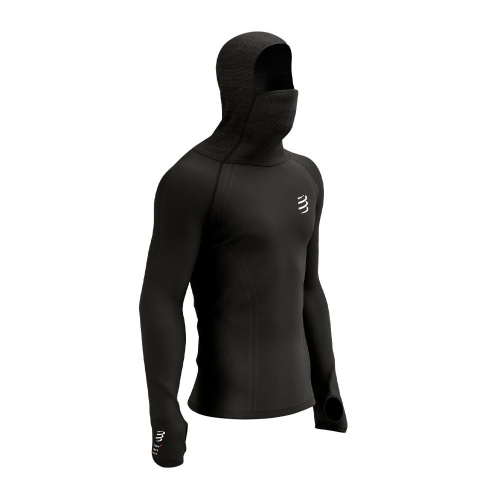Футболка с длинным рукавом Compressport 3D thermo черная S купить,NaN