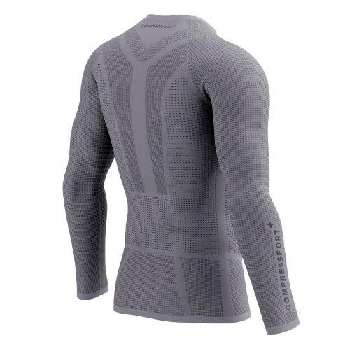 Футболка с длинным рукавом Compressport On/Off Base Layer серая M купить,NaN