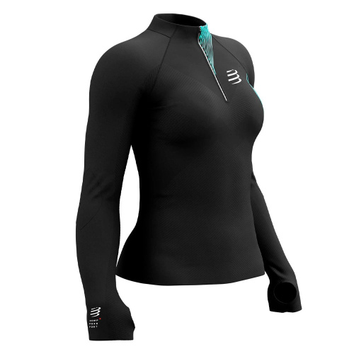 Футболка с длинным рукавом Compressport Winter Trail Postural черная M купить,NaN
