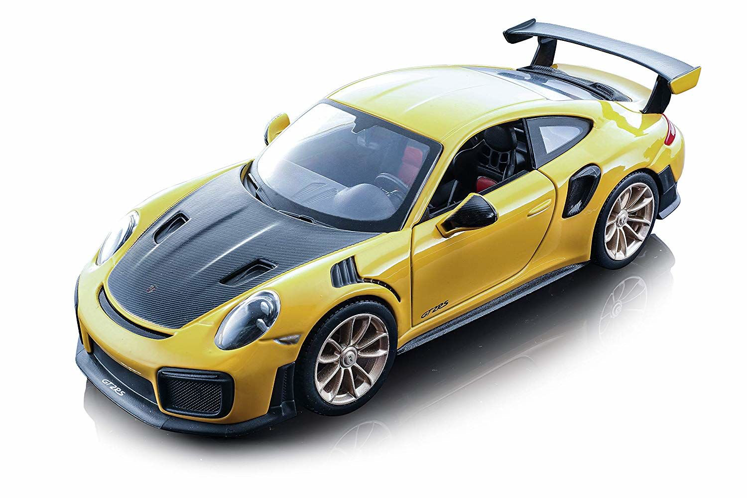 Модель автомобиля Maisto 1:24 Porsche 911 GT2 RS желтая купить,NaN