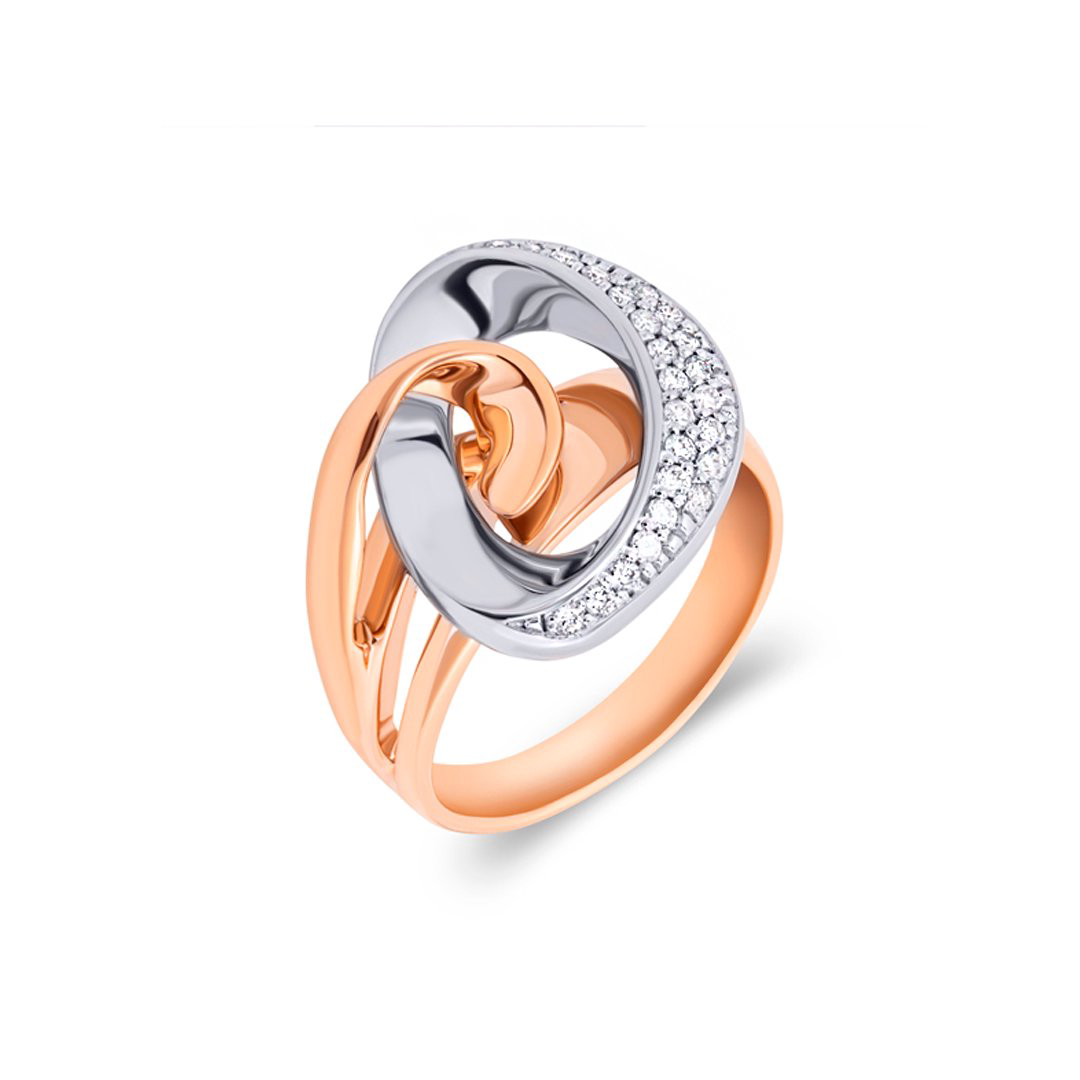 Кольцо Favory R01196188 AS 17р 7,03гр 0,17ct. купить,982650